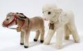 110262 STEIFF VINTAGE ANIMALS TWO DONKEY LAMB