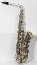 102225 CGCONN SILVERED BRASS SAXOPHONE H 25