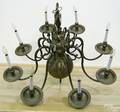 Brass 8arm chandelier