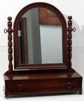 091378 VICTORIAN MAHOGANY DRESSER MIRROR 28 X 22