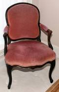 091373 FRENCH STYLE OAK ARMCHAIR C 1900