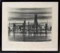 082261 RA FLORSHEIM LITHOGRAPH ABSTRACT CITY 14
