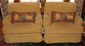 081288 UPHOLSTERED LOUNGE CHAIRS PAIR