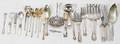 080223 STERLING  SILVER PLATE FLATWARE 37 PIECES