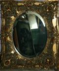 070298 BEVELED GILT MIRROR H 20 L 18