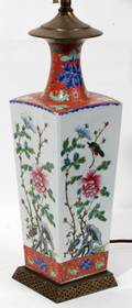 070266 CHINESE BALUSTER VASELAMP H 16