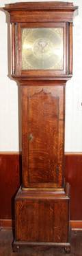 062291 THOMAS LISTER LONGCASE OAK GRANDFATHER CLOCK