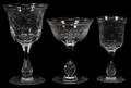 112310 CUT  ETCHED GLASS STEMWARE C 1930