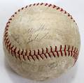110308 NY YANKEES SIGNED BASEBALL INCL M MANTLE