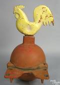 Cast iron rooster mill weight 19th c