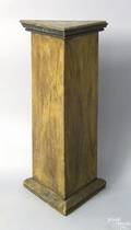 Triangular wooden pedestal late 19th c
