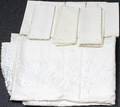 101336 LINEN  CUT WORK TABLE CLOTH AND NAPKINS 12