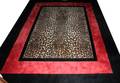 091401 WOOL ANIMAL PRINT RUG 11 3 X 9 2