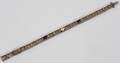 091389 ART DECO 14KT WHITE GOLD  BLUE STONE BRACELET