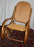 082294 BENTWOOD AND CANE ROCKER
