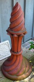 082289 CEMENT FINIAL GARDEN ORNAMENT H 39