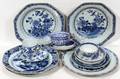 081316 CHINESE EXPORT BLUE  WHITE CANTON DINNER WARE