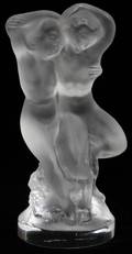 072378 LALIQUE FROSTED CRYSTAL SCULPTURE H 5 14