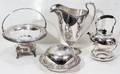 072372 SILVER PLATE TABLEWARE FOUR PIECES H 6  12