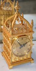 072355 IMHOLF SWISS MADE GILT CATHEDRAL CLOCK H 85