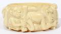 070327 AFRICAN CARVED IVORY CUFF BRACELET