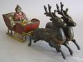 Kyser and Rex cast iron Santa sleigh