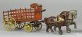 Large cast iron dray wagon