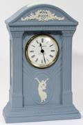 101366 WEDGWOOD BLUE JASPERWARE CLOCK H 8 34