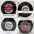090352 MONTREAL CANADIAN AUTOGRAPHED HOCKEY PUCKS
