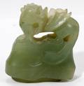 082317 CHINESE CARVED JADE FOO LION COVER
