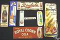 Eight tin advertising signs