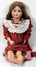 070346 SIMON  HALBIG BISQUE HEAD DOLL C 1900 L 30