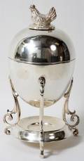 120451 TAGUS SILVER PLATE EGG CODDLER H 10