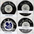 120441 TORONTO MAPLE LEAF AUTOGRAPHED HOCKEY PUCKS