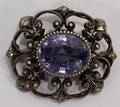 112418 EUROPEAN 900 SILVER BROOCH W 1