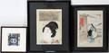 112397 JAPANESE WOODBLOCK PRINTS 3 T MIZUNO