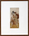 112395 KATSUKAWA SHUNKO COLOR WOODBLOCK PRINT