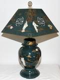 111487 CHINESE STYLE PORCELAIN JARDINIREFORM LAMP