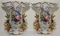102362 PORCELAIN MANTEL URNS PAIR H 12 W 10