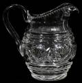 092427 AMERICAN CUT GLASS PITCHER C 1900 H 7 L 7