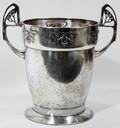 091496 JUGENDSTIL SILVERPLATE CHAMPAGNE COOLER C 1900