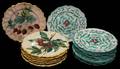 091468 ITALIAN HAND PAINTED PLATES 19 DIA 7 34