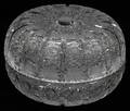 090384 CUT CRYSTAL COVERED JAR C1930 H 4 DIA 6