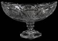 080380 CZECHOSLOVAKIAN CRYSTAL CENTERPIECE H 7