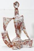 072434 CONTEMPORARY GLAZED CERAMIC FEMALE FIGURE H 16