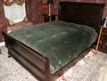 071491 MAHOGANY SLEIGH BED H 58 W 64 12