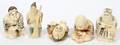 070399 CARVED IVORY NETSUKES FIVE