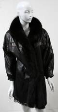 120494 LEATHER  FUR JACKET