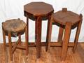 112464 ARTS  CRAFTS STYLE OAK PLANT STANDS