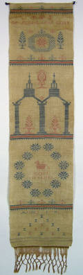 Needlework show towel dated 1791